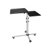 EXERTIS CONNECT Mobiele multifunctionele tafel op wielen, 1000 x 500 mm, zwart (965033)