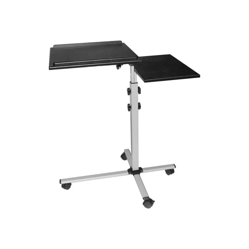 EXERTIS CONNECT Mobiele multifunctionele tafel op wielen, 1000 x 500 mm, zwart (965033)