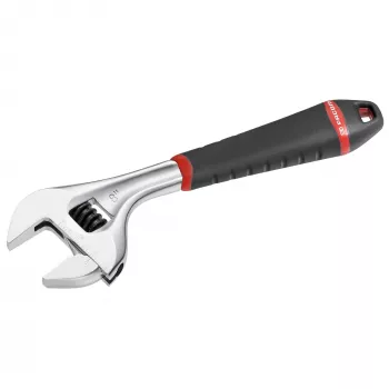 Facom 101.8G verstelbare schroefsleutel 33 mm gepolijst chroom met bi-materiaal handgreep 201 mm