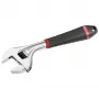 Facom 101.8G verstelbare schroefsleutel 33 mm gepolijst chroom met bi-materiaal handgreep 201 mm