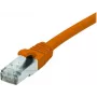 EXERTIS CONNECT Cat 6A S/FTP patchkabel, 1,0 m, oranje, slim strain relief 858532
