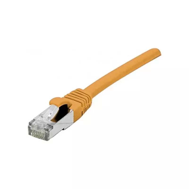 EXERTIS CONNECT Cat 6A S/FTP patchkabel, 1,0 m, oranje, slim strain relief 858532