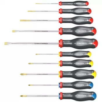 Facom Protwist® universele schroevendraaierset 10-delig SL/PH/PZ ATW.J10PB