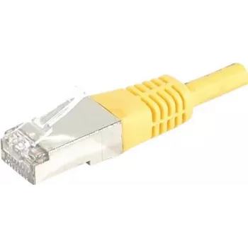 EXERTIS CONNECT 858336 Cat.6A S/FTP patchkabel, 7,5 m, geel, slanke connectormantel