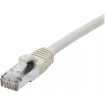 EXERTIS CONNECT Cat 6A S/FTP patchkabel, 0,15 m, grijs, slanke knikbescherming 858401