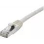 EXERTIS CONNECT Cat 6A S/FTP patchkabel, 0,15 m, grijs, slanke knikbescherming 858401