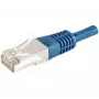 EXERTIS CONNECT 859525 Cat.6a F/UTP patchkabel, 15 m, blauw, 10 Gbps, slanke connectormantel