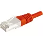 EXERTIS CONNECT Cat.6a F/UTP patchkabel, rood, 15 m, 10 Gbps, Slim Snagless Boot 859540