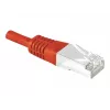 EXERTIS CONNECT Cat.6a F/UTP patchkabel, rood, 15 m, 10 Gbps, Slim Snagless Boot 859540