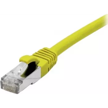 EXERTIS CONNECT 858418 Cat 6A S/FTP patchkabel, 0,3 m, geel, slanke connectormantel