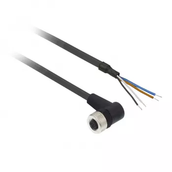 TMSS GERMANY Telemechanique Sensors M12 bus 4-polig recht PUR-kabel, 10m, zwart, IP67 XZCP1241L10