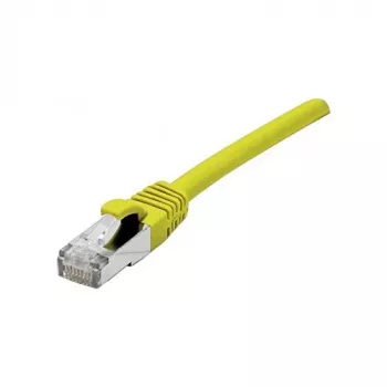 EXERTIS CONNECT 858419 Cat 6A S/FTP patchkabel, 0,5 m, geel, slanke connectormantel