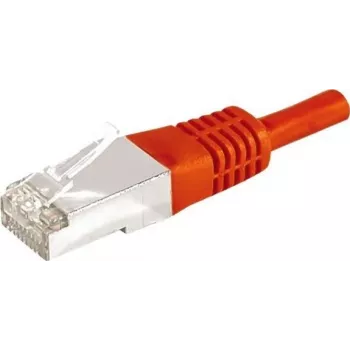 EXERTIS CONNECT CAT.6a F/UTP patchkabel, rood, 20 m, 10 Gbps, RJ45, slim strain relief 859541