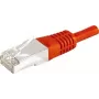 EXERTIS CONNECT CAT.6a F/UTP patchkabel, rood, 20 m, 10 Gbps, RJ45, slim strain relief 859541