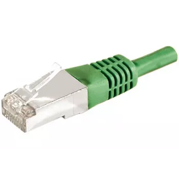 EXERTIS CONNECT Cat.6a F/UTP patchkabel, 25 m, groen, 10 Gbps, RJ45, slim bend protection 859557