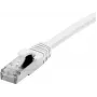EXERTIS CONNECT Cat 6A S/FTP patchkabel, wit, 0,3 m, slim snagless boot 858498