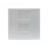 EXERTIS CONNECT Dexlan centraalplaat-inzet 45 x 45 mm voor 1 keystone-module, signaalwit RAL 9003 (911722)
