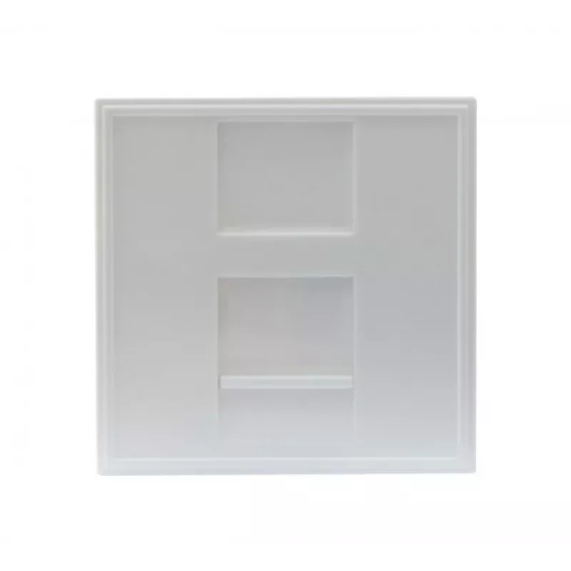 EXERTIS CONNECT Dexlan centraalplaat-inzet 45 x 45 mm voor 1 keystone-module, signaalwit RAL 9003 (911722)
