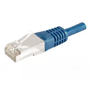 EXERTIS CONNECT Cat.6a F/UTP patchkabel, 0,5 m, blauw, 10 Gbps 859517