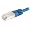 EXERTIS CONNECT Cat.6a F/UTP patchkabel, 0,5 m, blauw, 10 Gbps 859517