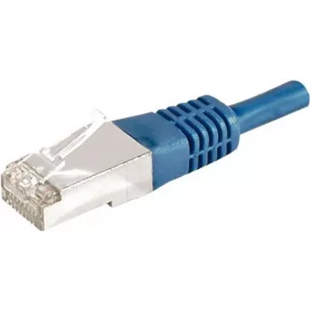 EXERTIS CONNECT 859522 Cat.6a F/UTP patchkabel, 5 m, blauw, 10 Gbps, slanke connectormantel