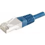 EXERTIS CONNECT 859522 Cat.6a F/UTP patchkabel, 5 m, blauw, 10 Gbps, slanke connectormantel