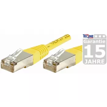 EXERTIS CONNECT Cat.6a F/UTP patchkabel, geel, 0,5 m, 10 Gbps 859562