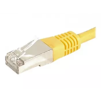 EXERTIS CONNECT Cat.6a F/UTP patchkabel, geel, 0,5 m, 10 Gbps 859562