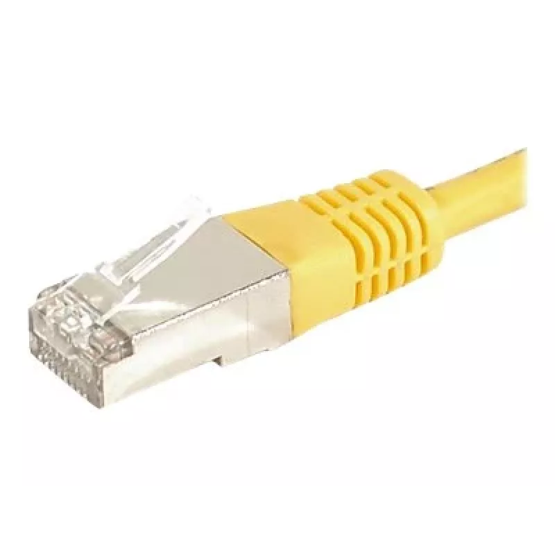 EXERTIS CONNECT Cat.6a F/UTP patchkabel, geel, 0,5 m, 10 Gbps 859562