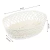 KESPER rechthoekige opbergmand wit 31x23,5x8,5 cm