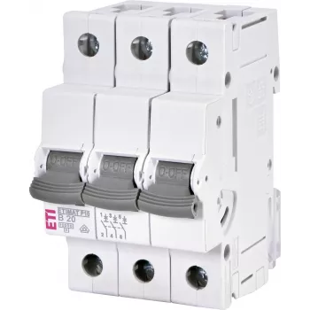 ETI ETIMAT P10 3-polige installatieautomaat B20 20A 10kA 415V 50/60Hz