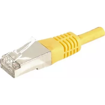 EXERTIS CONNECT 859572 Cat.6a F/UTP patchkabel, 25 m, geel, 10 Gbps, slanke connectormantel