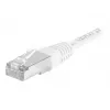 EXERTIS CONNECT Cat.6a F/UTP patchkabel, 15 m, wit, 10 Gbps, Slim Snagless Boot 859585