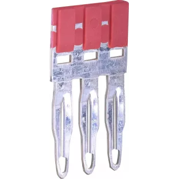 ETI ESC-PTP4/03/R dwarsverbindings-steekbrug, 3-polig, rood, voor ESC-CBC.4 & ESC-CBC.4B rijgklemmen 003903029