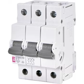 ETI 001901307 ETIMAT P10 3-polige 6A B-karakteristiek installatieautomaat 415V 10kA