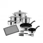 WMF Diadem Plus 10-delige pannenset, zilver 3201001275