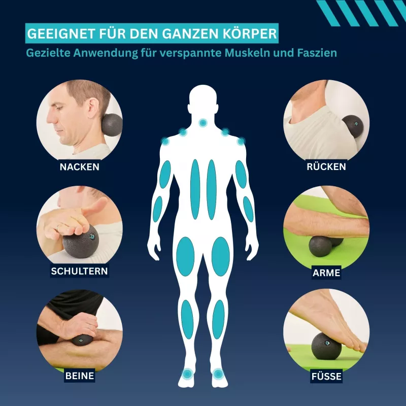 SCHILDKRÖT Dual massageset, 2-delig: 1 peanut bal (ca. 80 x 160 mm), 1 massagebal - 1 stuk (960134)
