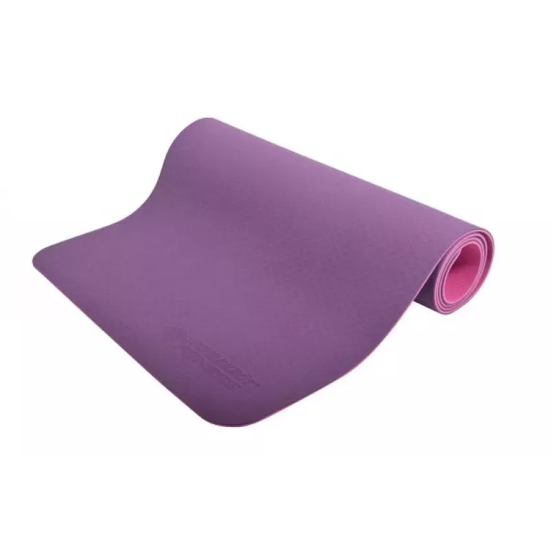 SCHILDKROT Bicolor yogamat, 4 mm, paars/roze, PVC-vrij, antislip, 1830 x 610 mm 960269