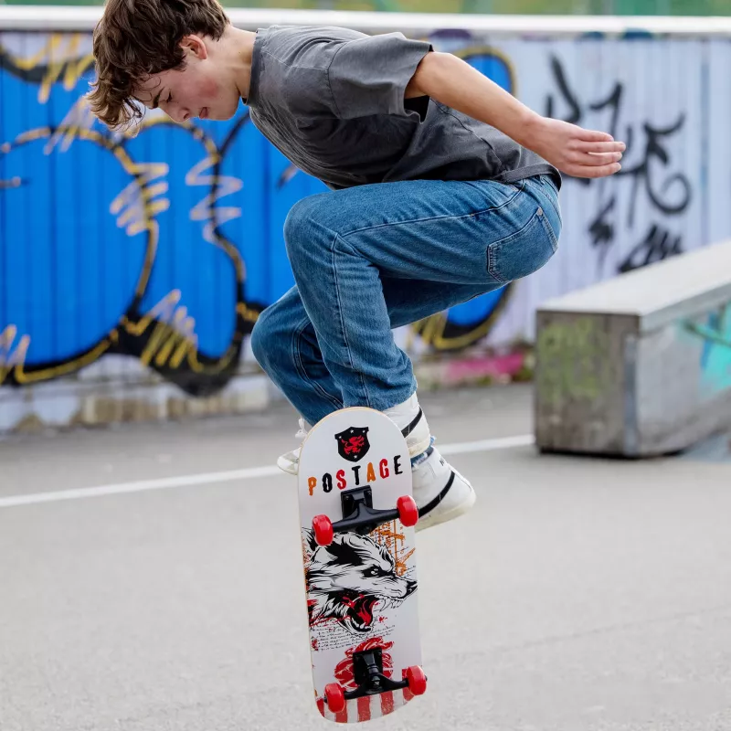 SCHILDKRÖT skateboard Grinder 31 inch Wolf deck compleet skateboard 510682