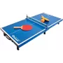 DONIC SCHILDKRÖT mini tafeltennistafelset, blauw, opvouwbaar, 68 x 33 x 9 cm, met 2 batjes, net, 2 ballen 838576