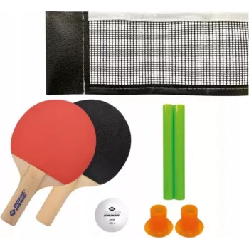 DONIC SCHILDKRÖT mini-tafeltennisset – 2 FSC-bats (140 x 90 mm), bal, net 788460