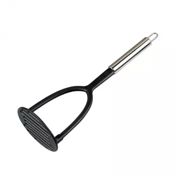 Kesper 104865 aardappelstamper, roestvrij staal/kunststof, zilver/zwart