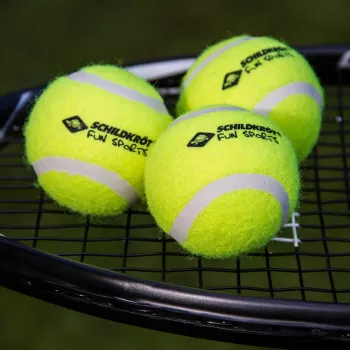SCHILDKROT tennisballen, 3-set, geel, passende stuiter voor hobbyspelers (970048)