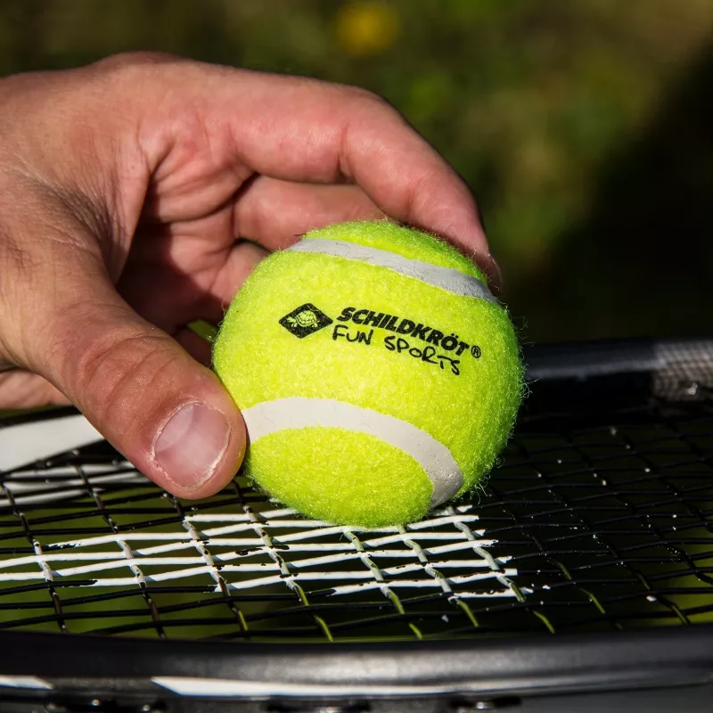 SCHILDKROT tennisballen, 3-set, geel, passende stuiter voor hobbyspelers (970048)