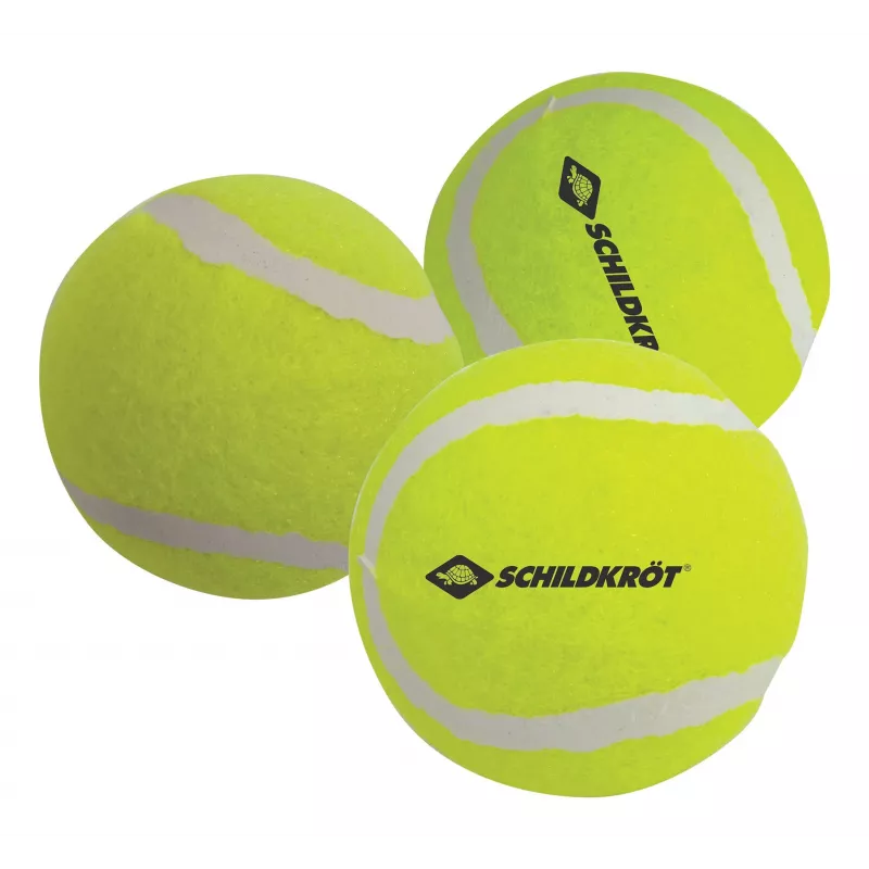 SCHILDKROT tennisballen, 3-set, geel, passende stuiter voor hobbyspelers (970048)
