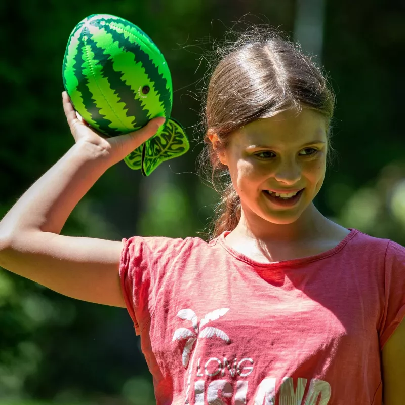 SCHILDKROT Splash Ball Watermelon waterbal, groen, 250 mm diameter, stroef oppervlak, 1 stuk (970292)