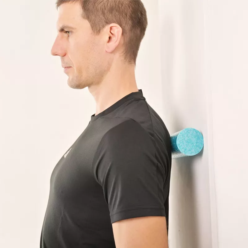 SCHILDKROT 2-in-1 massageroller-set zwart/blauw EPP-schuim 960237