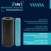SCHILDKROT 2-in-1 massageroller-set zwart/blauw EPP-schuim 960237