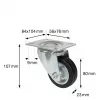 Wagner design yourself zwenkwiel RO 6184 zilver 75 mm 50 kg 4618401