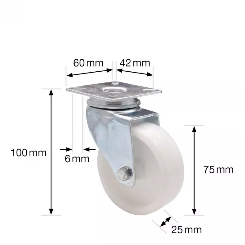 Wagner design yourself zwenkwiel RO 1675 wit (3167501)